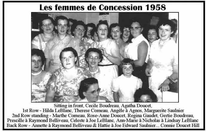 Les femmes de Concession 1958